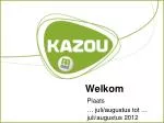 Welkom - slide 1