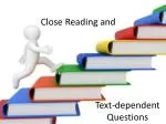 Enhancing Close Reading and Text-Dependent Questions for Effective Learning - slide 1