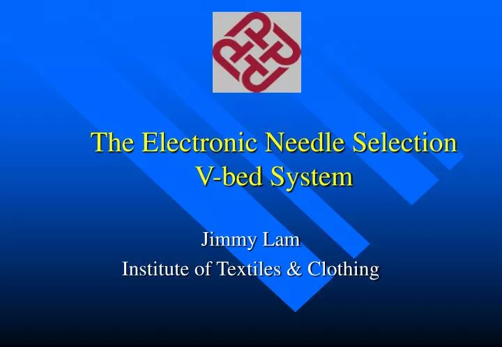 the electronic needle selection v bed system