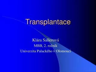 transplantace