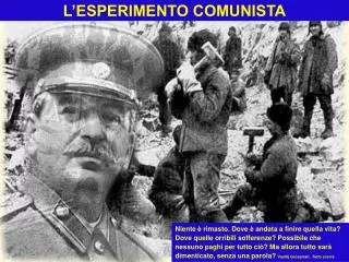 l esperimento comunista