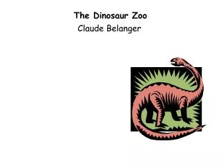 The Dinosaur Zoo