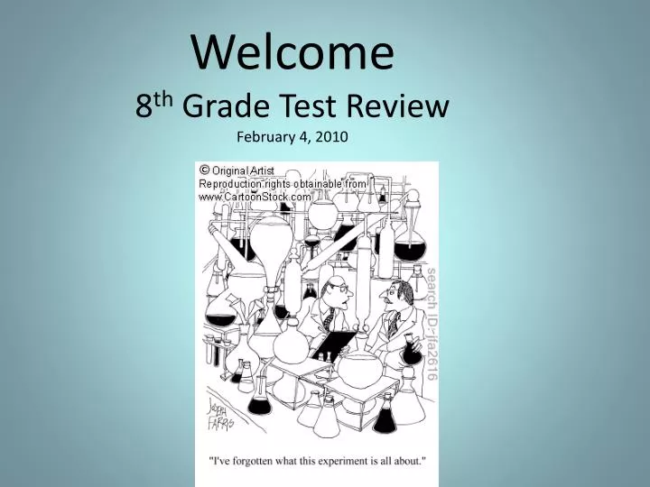 welcome 8 th grade test review february 4 2010