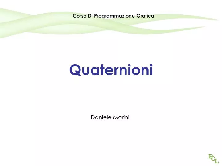 quaternioni