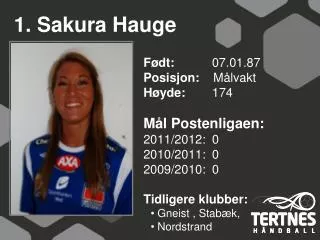 1 sakura hauge