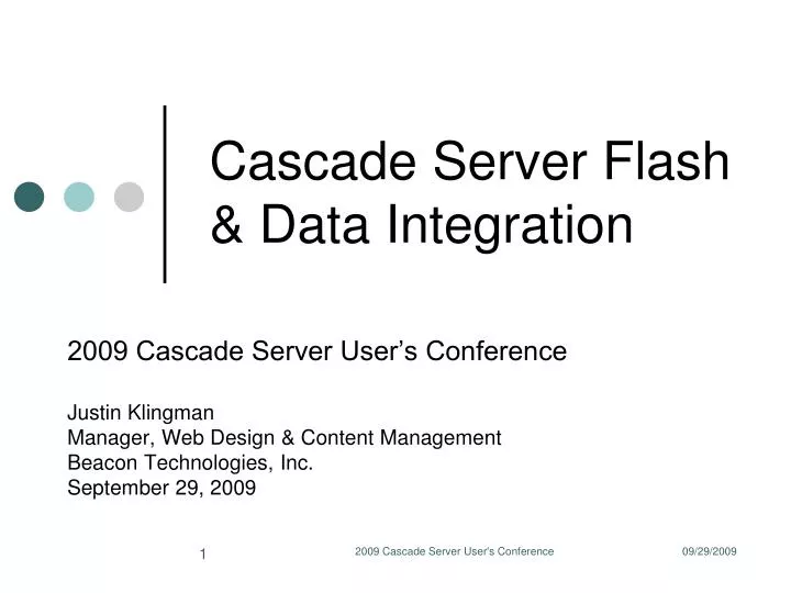 cascade server flash data integration