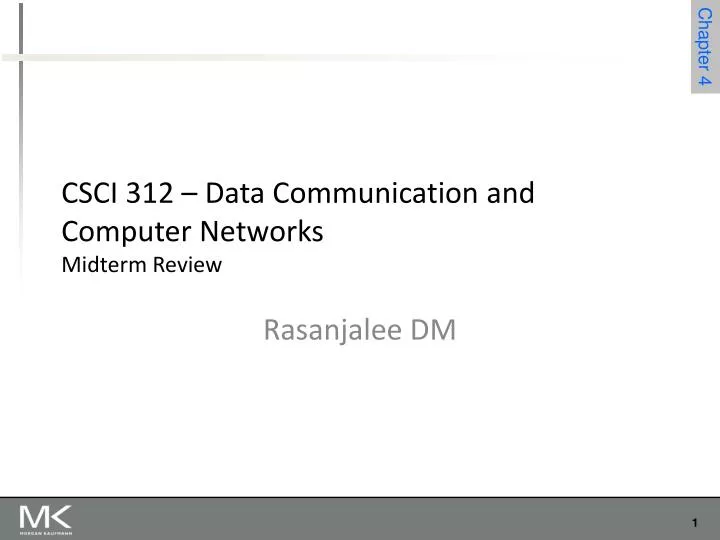 csci 312 data communication and computer networks midterm review