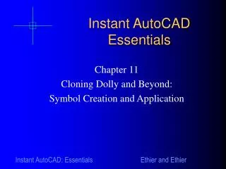 Instant AutoCAD Essentials
