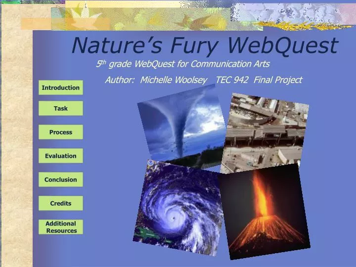 nature s fury webquest