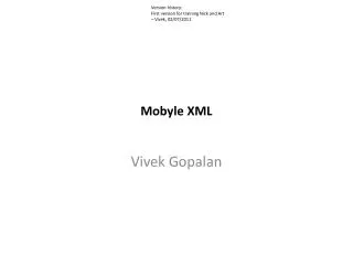 Mobyle XML