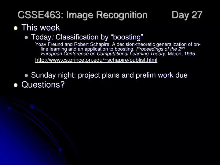 csse463 image recognition day 27