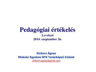 pedag giai rt kel s levelez 2014 szeptember 26