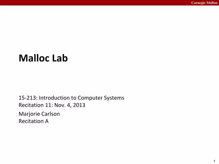 malloc lab