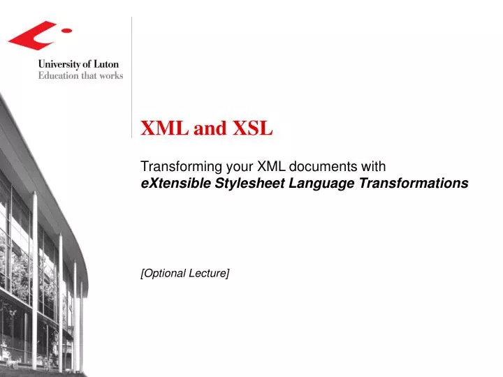 xml and xsl