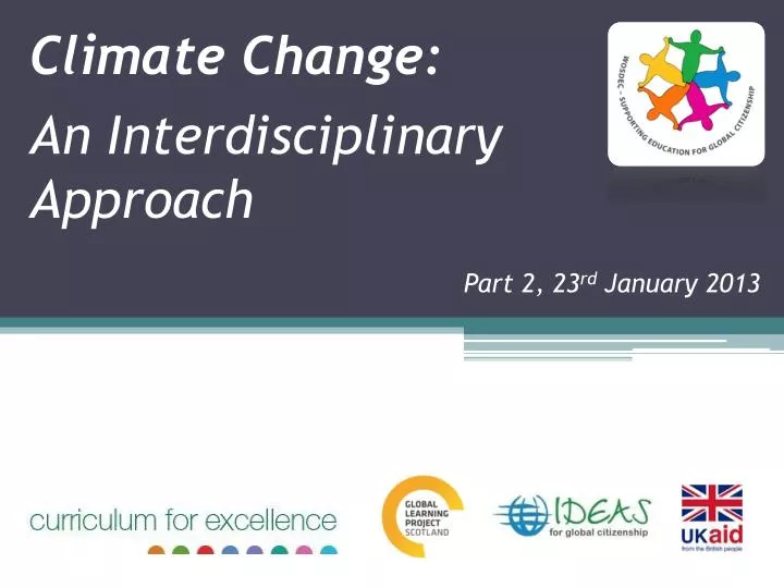 climate change an interdisciplinary approach
