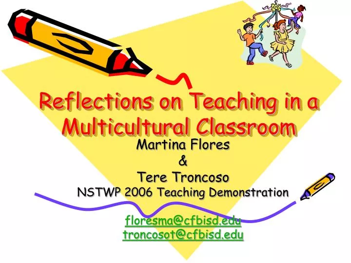 reflections on teaching in a multicultural classroom