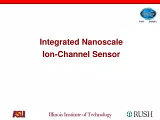 integrated nanoscale ion channel sensor