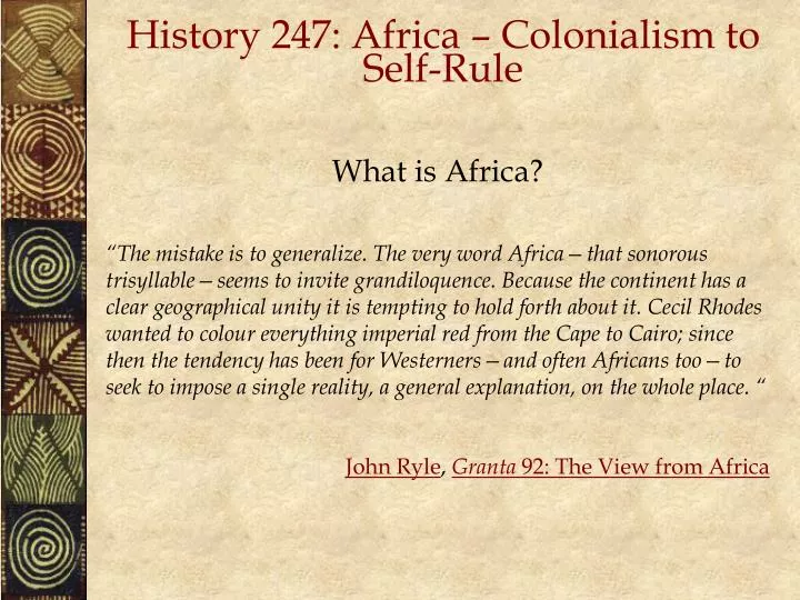 history 247 africa colonialism to self rule