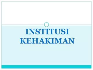 institusi kehakiman