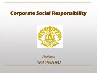 corporate social responsibility
