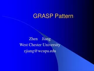 GRASP Pattern
