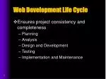 Web Development Life Cycle - slide 1