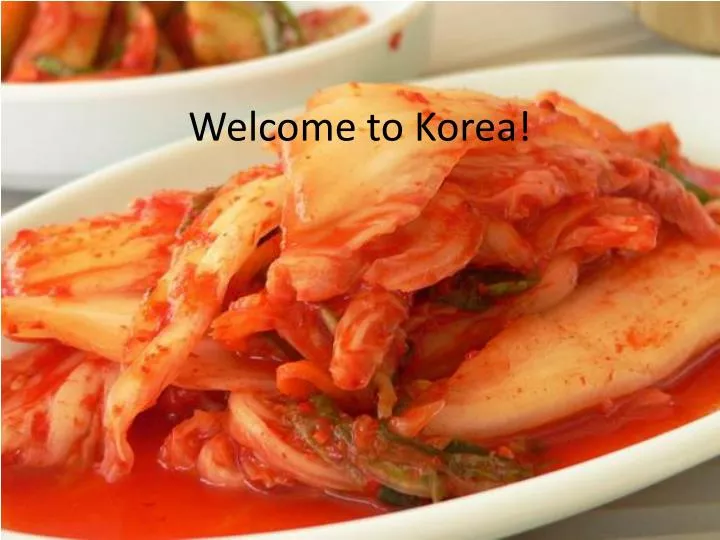 welcome to korea