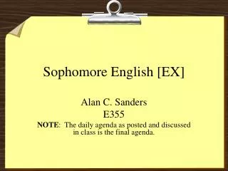 Sophomore English [EX]