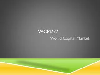 WCM777