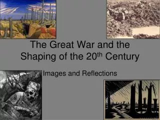 the great war and the shaping of the 20 th century