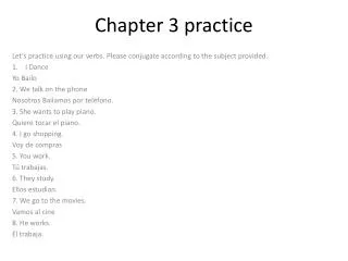 Chapter 3 practice
