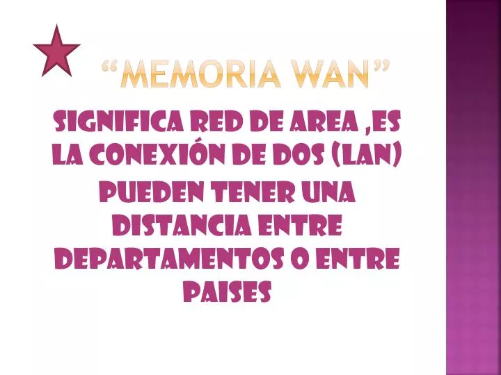 memoria wan