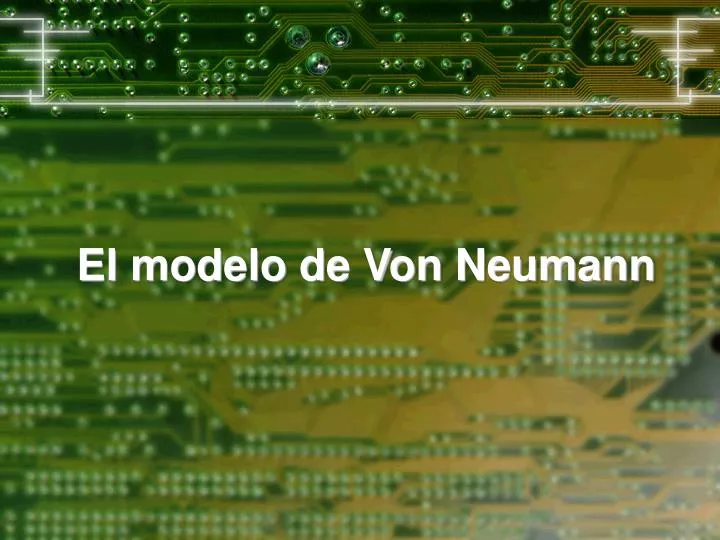 el modelo de von neumann