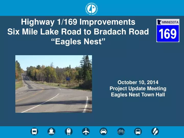 highway 1 169 improvements six mile lake road to bradach road eagles nest