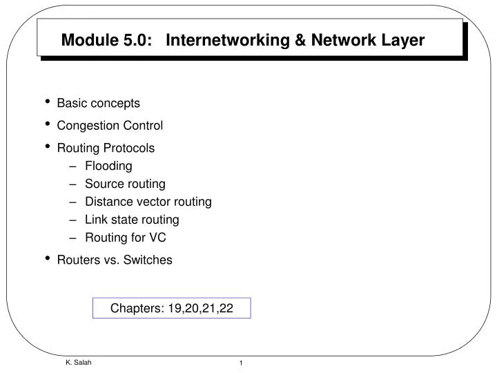 module 5 0 internetworking network layer
