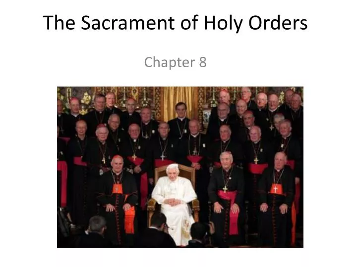 the sacrament of holy orders