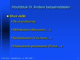 hoofdstuk iv andere betaalmiddelen