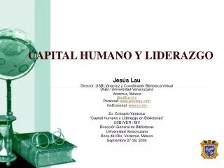 capital humano y liderazgo