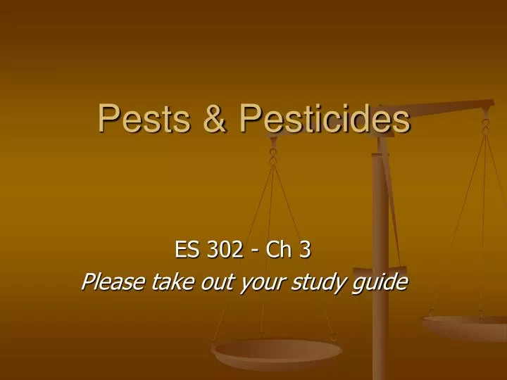 pests pesticides