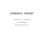 COMENIUS - PROJEKT - slide 1