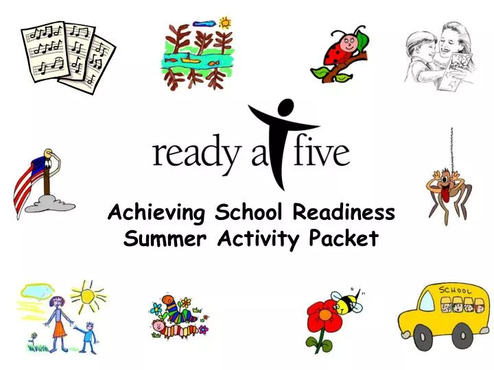 achieving school readiness summer activity packet