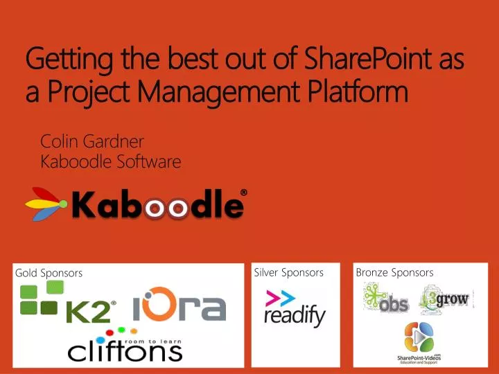 getting the best out of sharepoint as a project management platform