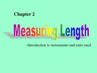 Measuring Length