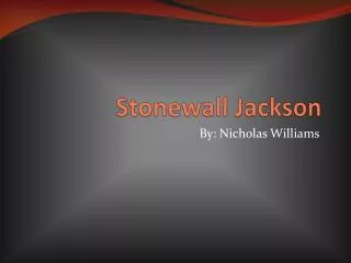 Stonewall Jackson