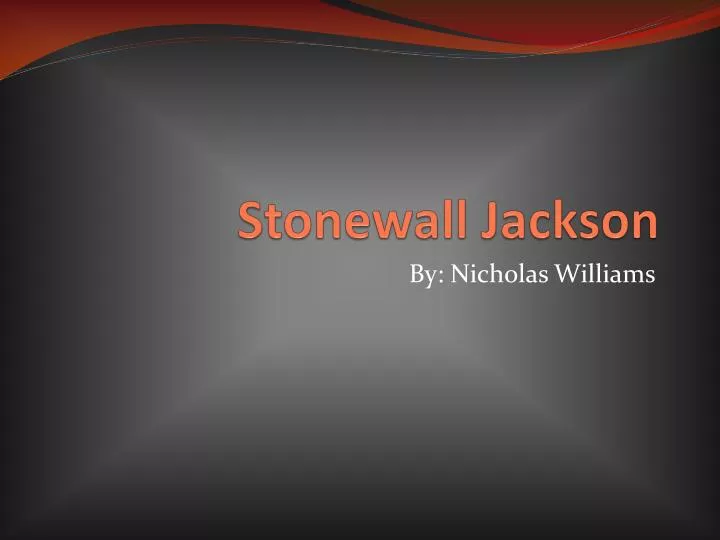 stonewall jackson