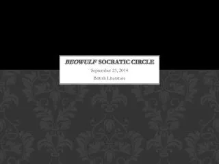 Beowulf socratic circle