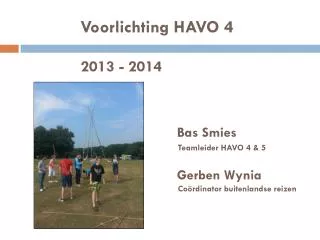 voorlichting havo 4 2013 2014