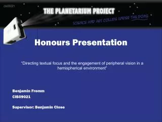 Honours Presentation