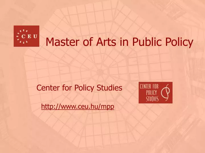 master of arts in public policy