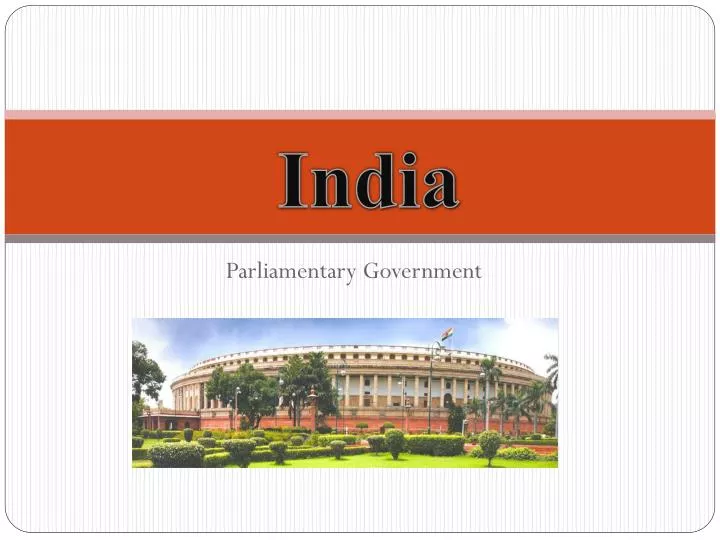 parliamentary government